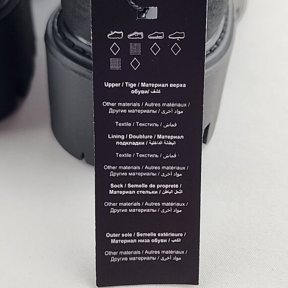 ONLY Betty Women's  Black Lace-Up Faux Leather Ankle Boots Chunky Soles Size 7.5 - Picture 11 of 12